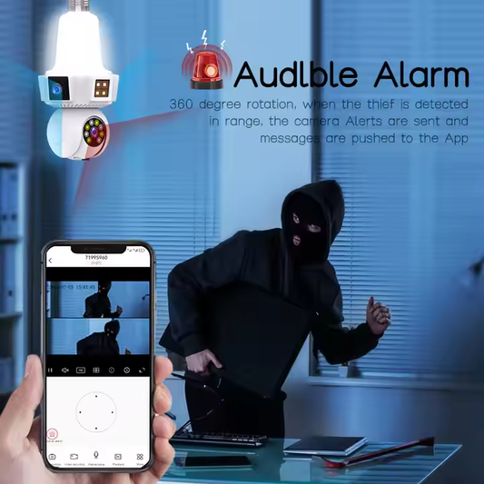 Ampoule Caméra WiFi 360° Plokama