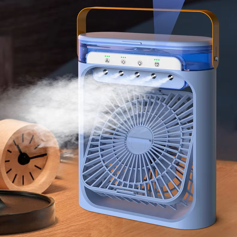 Mini Ventilateur Brumisateur Aromatique 4-en-1