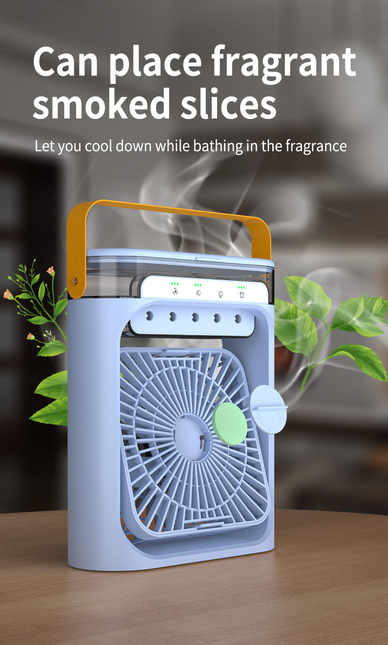 Mini Ventilateur Brumisateur Aromatique 4-en-1