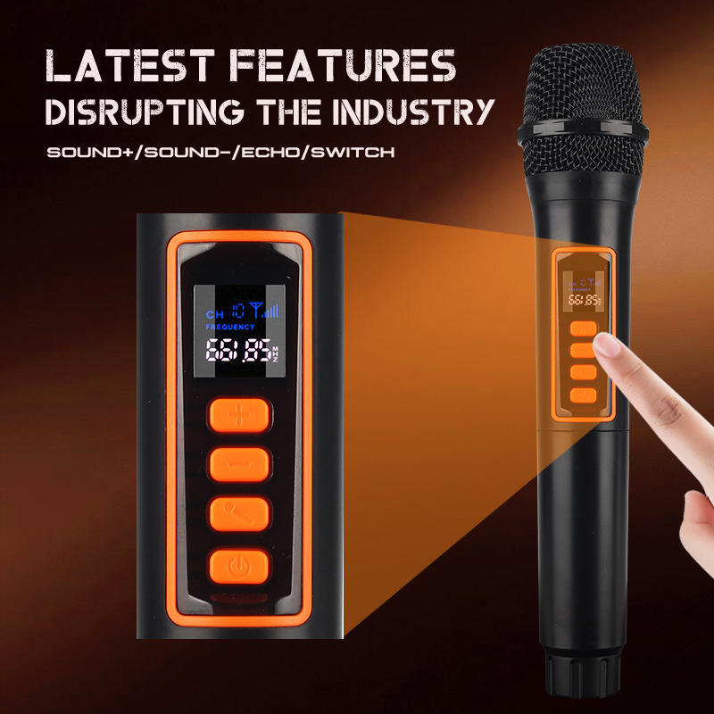 Microphones Sans Fil WEISRI DM-204 Duo Rechargeables