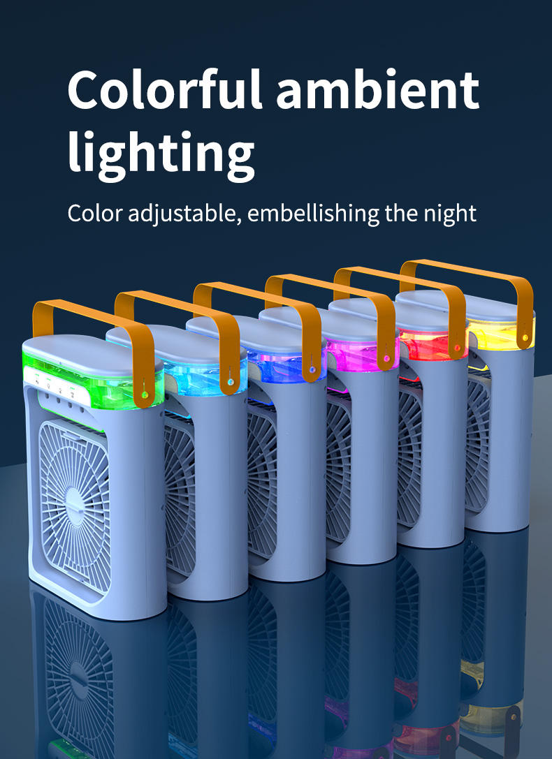 Mini Ventilateur Brumisateur Aromatique 4-en-1