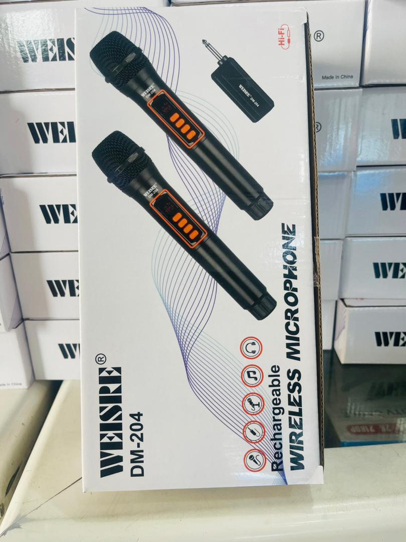 Microphones Sans Fil WEISRI DM-204 Duo Rechargeables